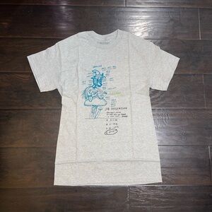 GX1000 Gray Graphic Tee Job Application Shirt Size Small Skater Streetwear